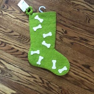 100% wool dog Christmas stocking